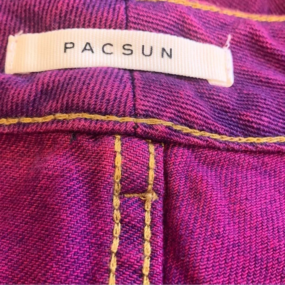 PacSun Mom Jeans Size 25 Magenta Color